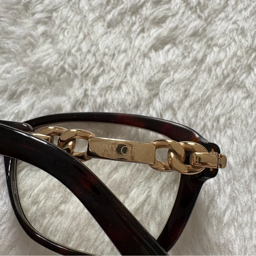 JIMMY CHOO vintage tortoise prescription transition lenses sunglasses glasses